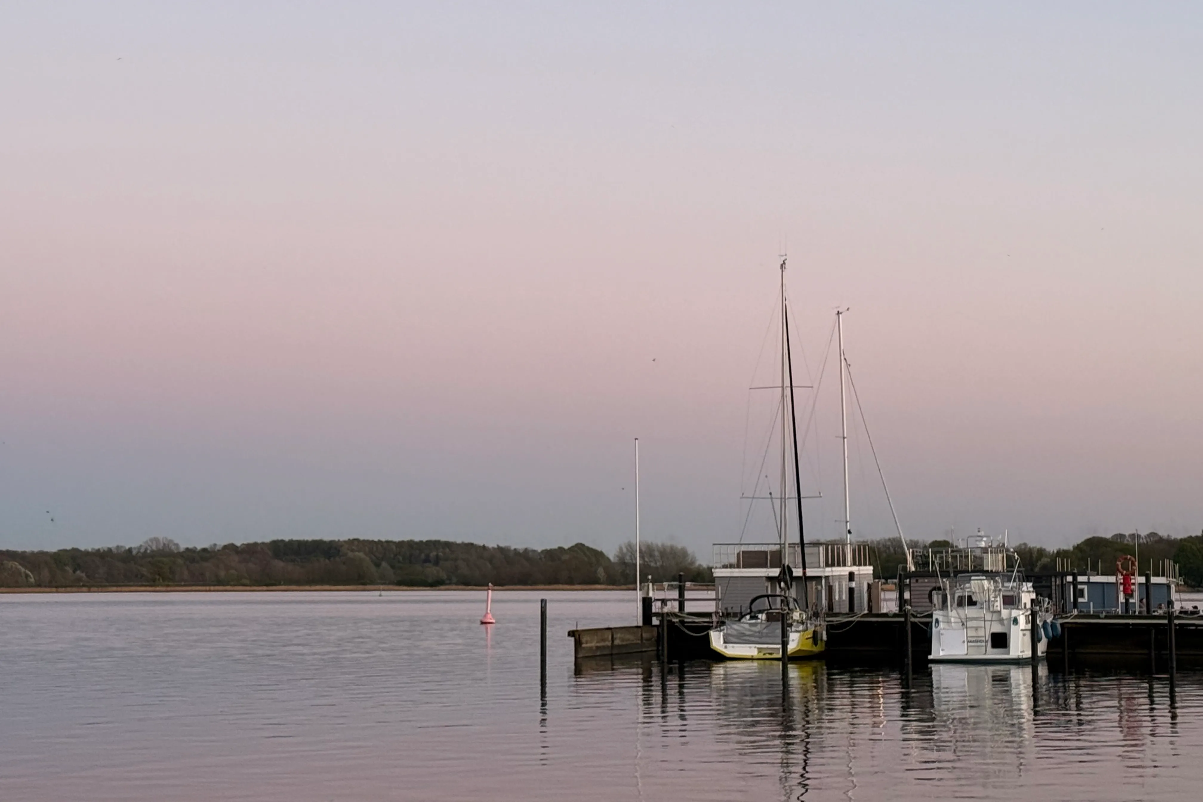 Der Blick in den Hafen von Schleswig.